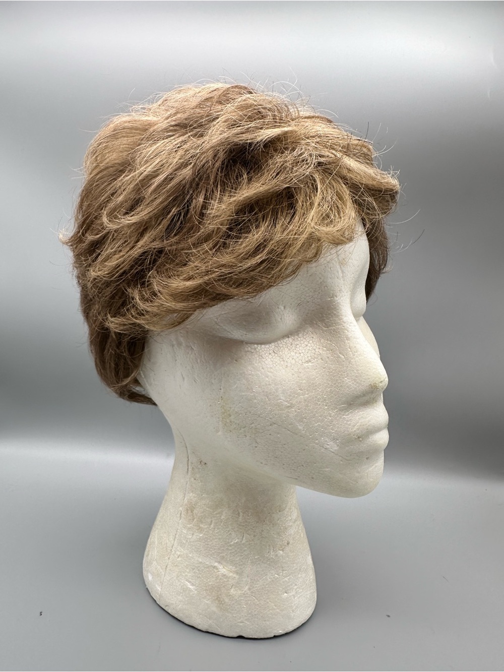 Estetica Designs Short Pixie Wig Light Brown Blonde Layered Synthetic Hair